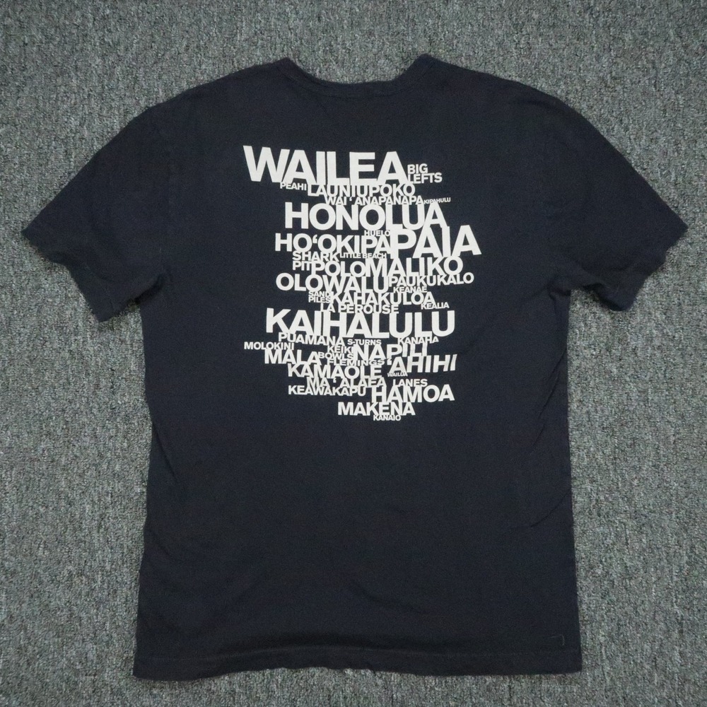 James Perse Shirt Mens Extra Small 0 Black Hawaii Honolua Short Sleeve Tee XS